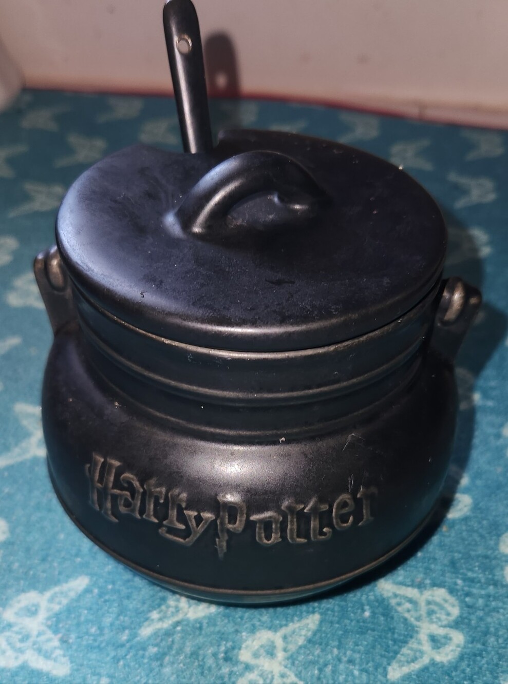 Harry Potter Warner Bros. Black Resin Cauldron Decorative Container